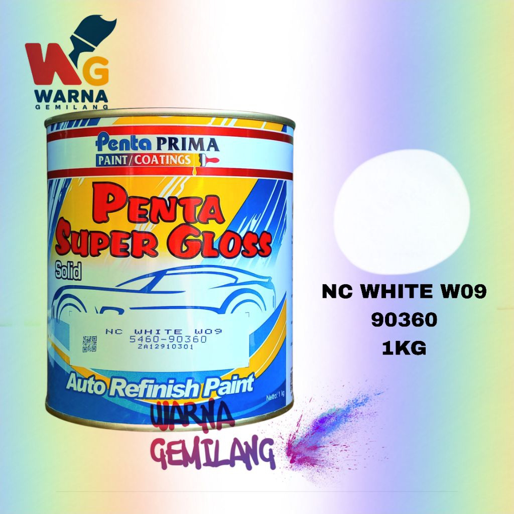 Cat NC Penta Super Gloss White W09 Putih Avanza 1KG