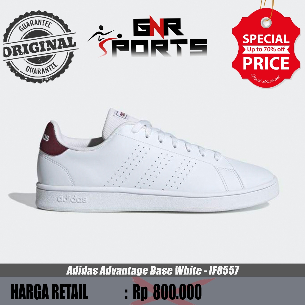 Sepatu Sepatu Casual Pria Adidas Advantage Base White - IF8557 Original 100%