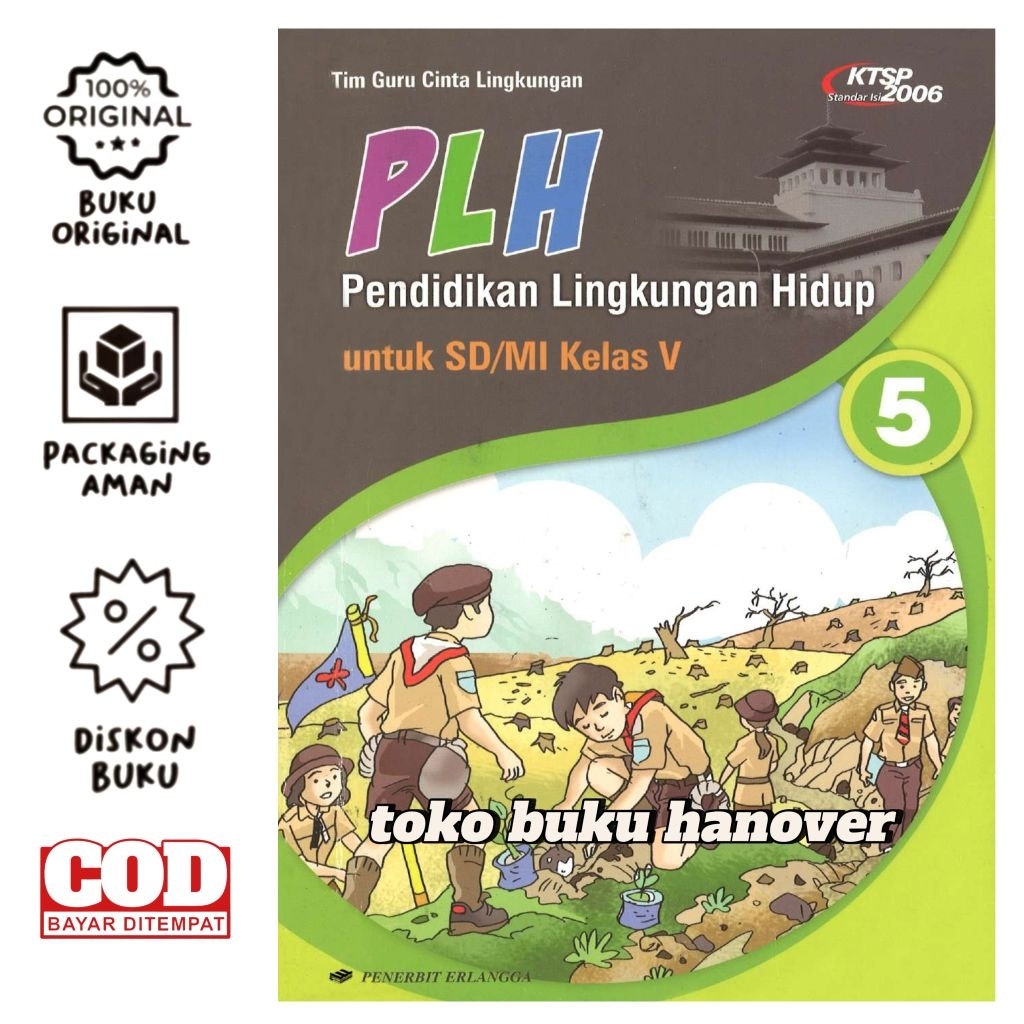 buku plh pendidikan lingkungan hidup sd/mi kelas 5 - Erlangga