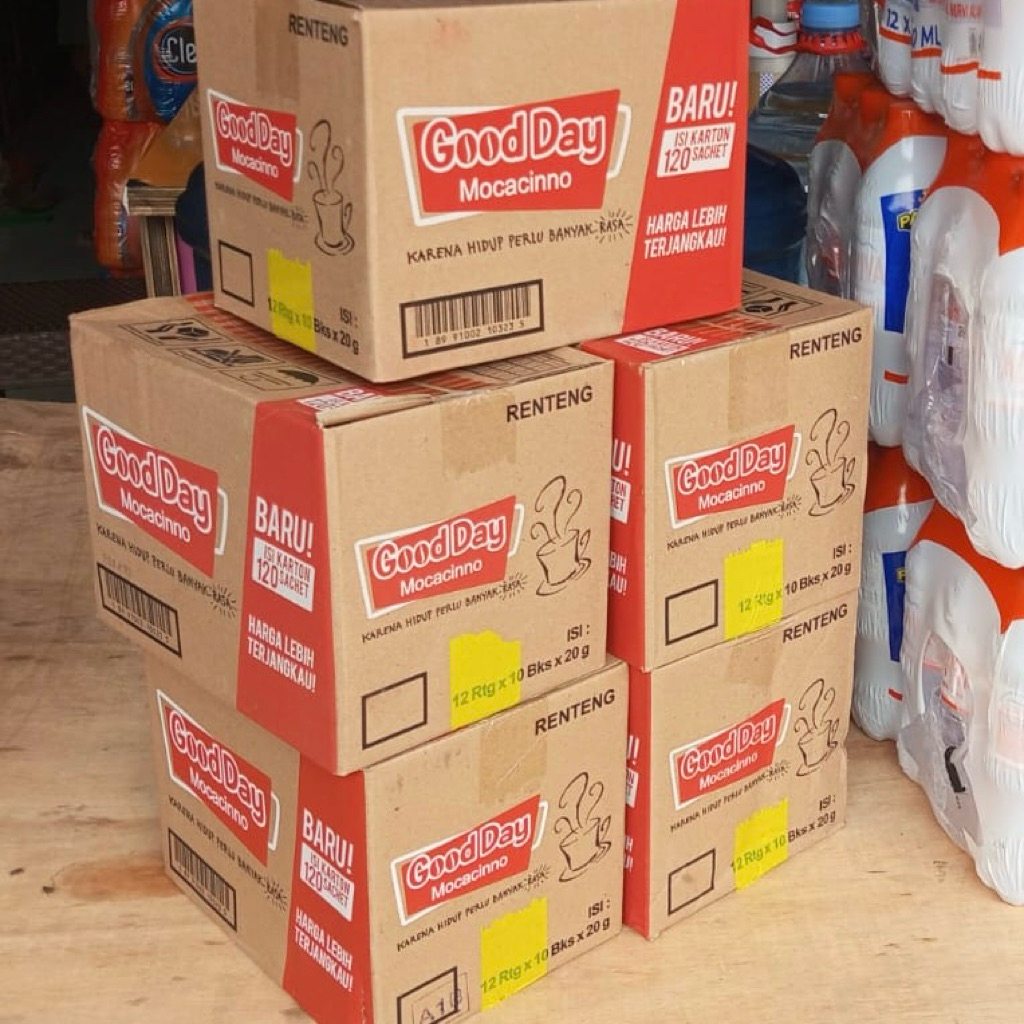 

BARU !!! GOOD DAY MOCACINNO 20 GRAM 1 DUS ISI 12 RENCENG 120 SACHET