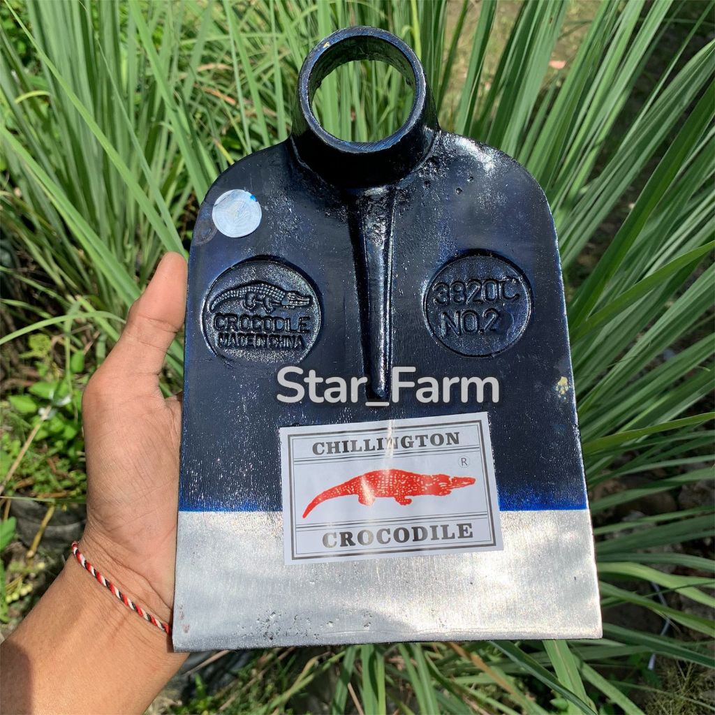 Shopritz Cangkul Croile Kepala Bulat Tanpa Sambungan - Cangkul Sawah Chilington Anti Lengket Bahan