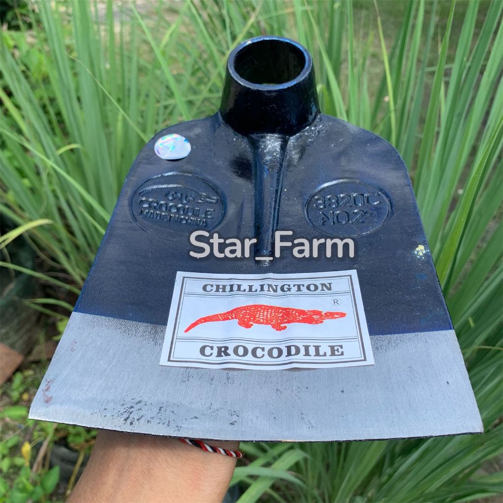 Louay_Idstore Cangkul Croile Kepala Bulat Tanpa Sambungan - Cangkul Sawah Chilington Anti Lengket