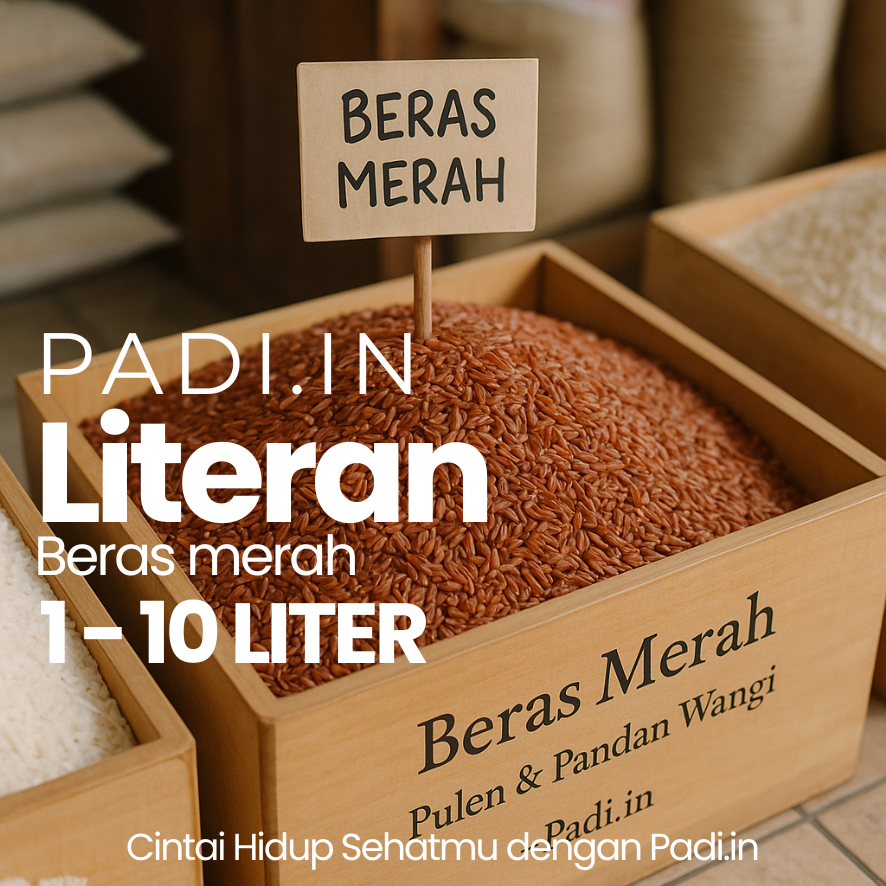 

Beras Merah Pulen Dan Pandan Wangi Padi.in (Variasi Kemasan)