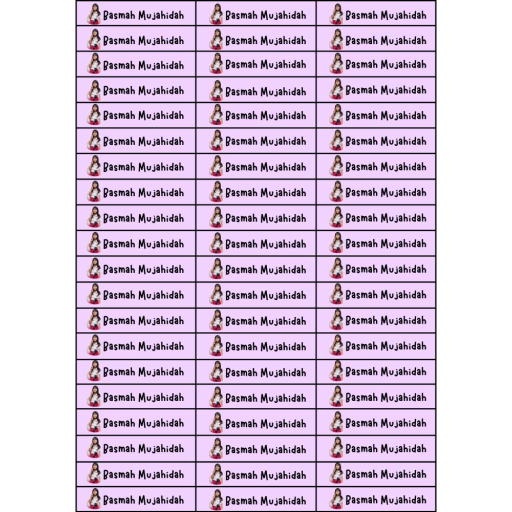 

Stiker Label ATK / Tumbler