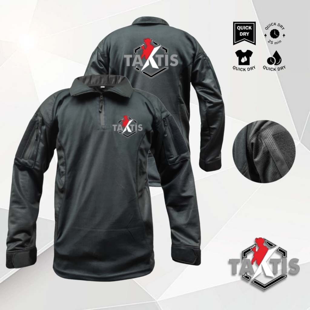 TAXTIS Kaos BDU Embos Tactical Battle Dress Uniform - Seragam Tempur yang Nyaman dan Taktis