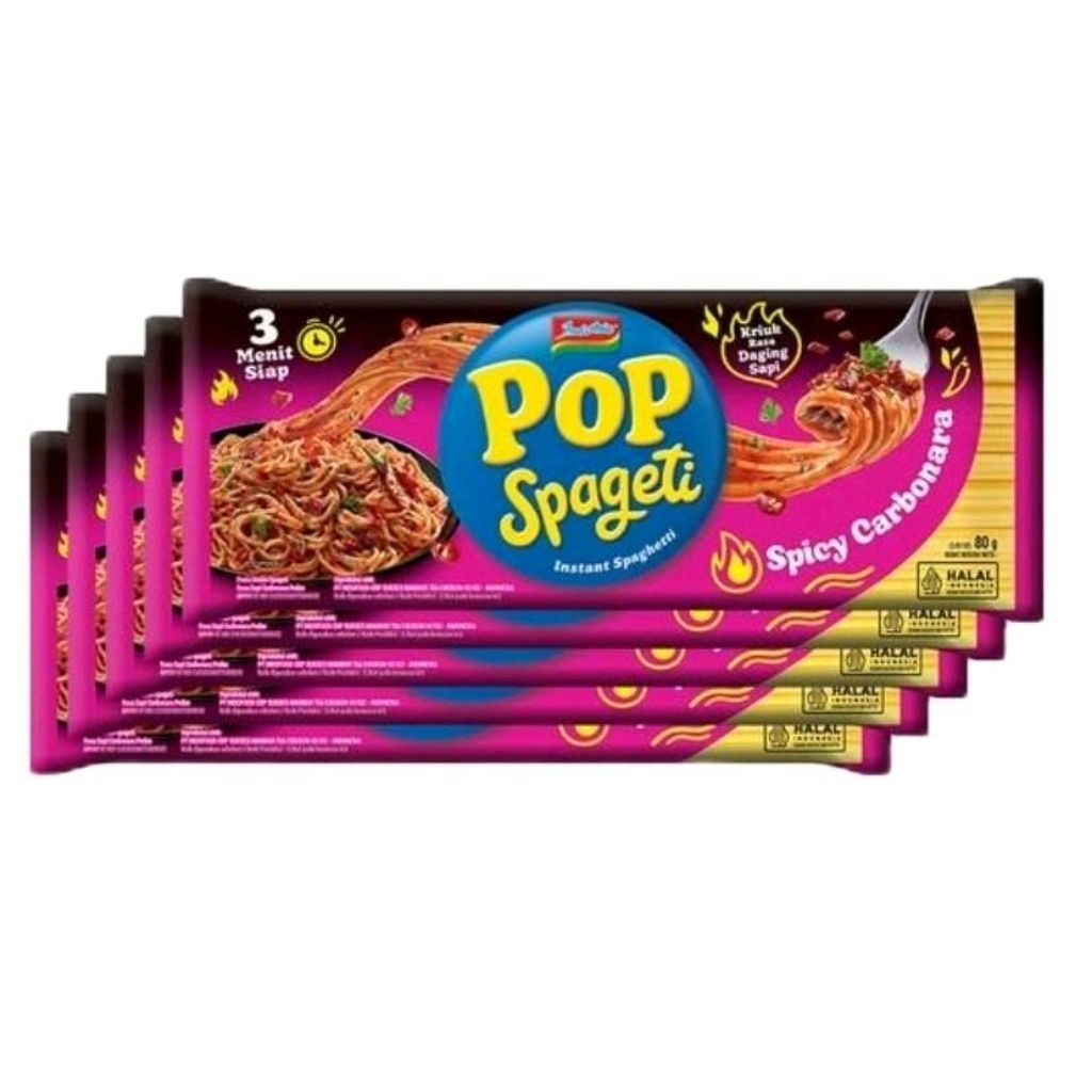 

Paket 5 Pcs - Indomie Pop Spageti Spicy Carbonara 80 Gram