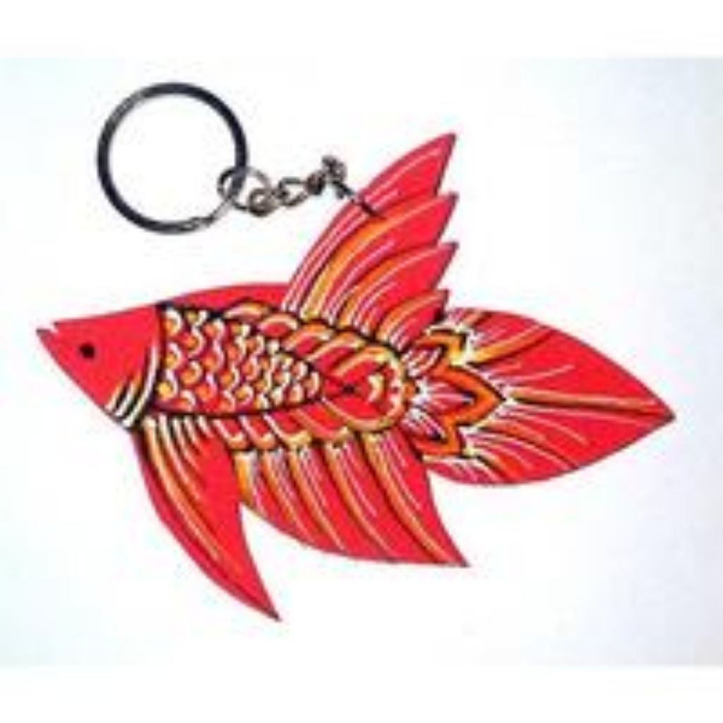 Gantungan Kunci Ikan Cupang Veiltail