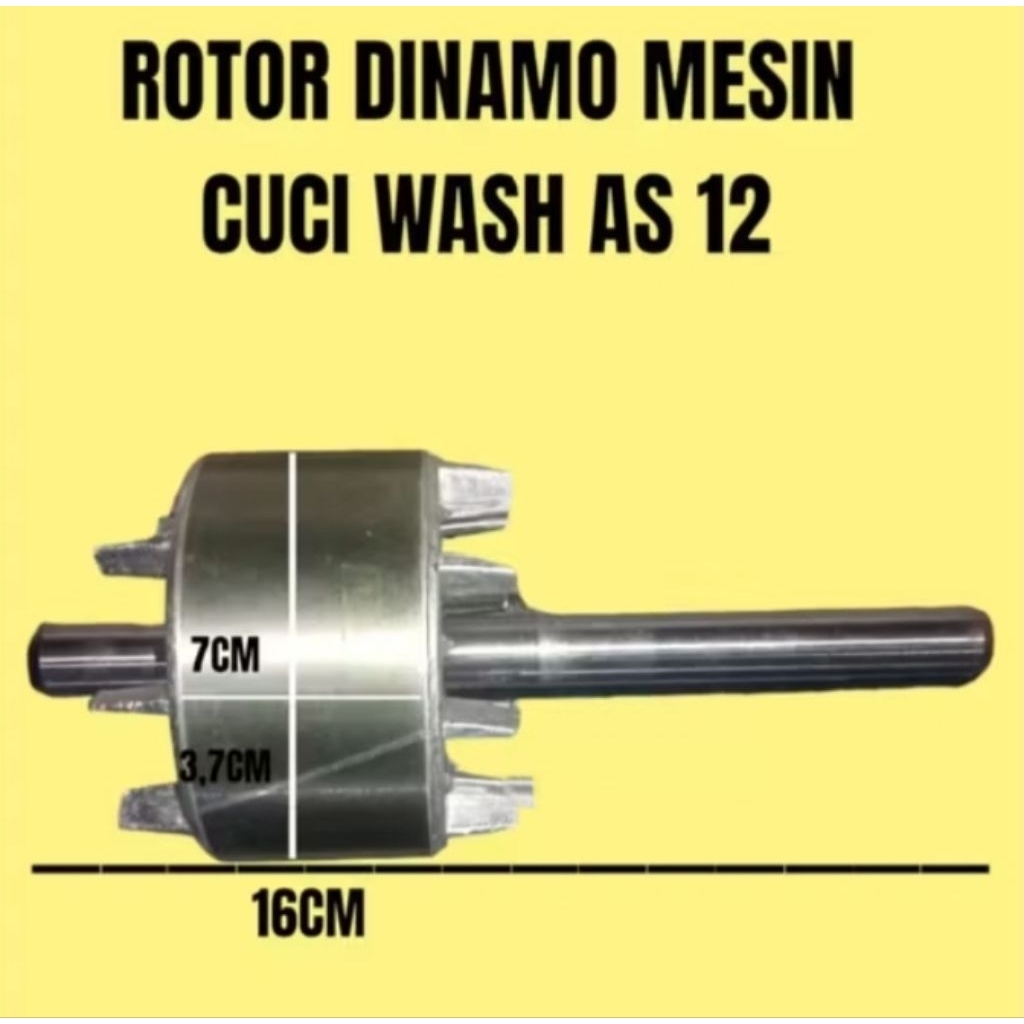 Rotor dinamo mesin cuci umum as12mm