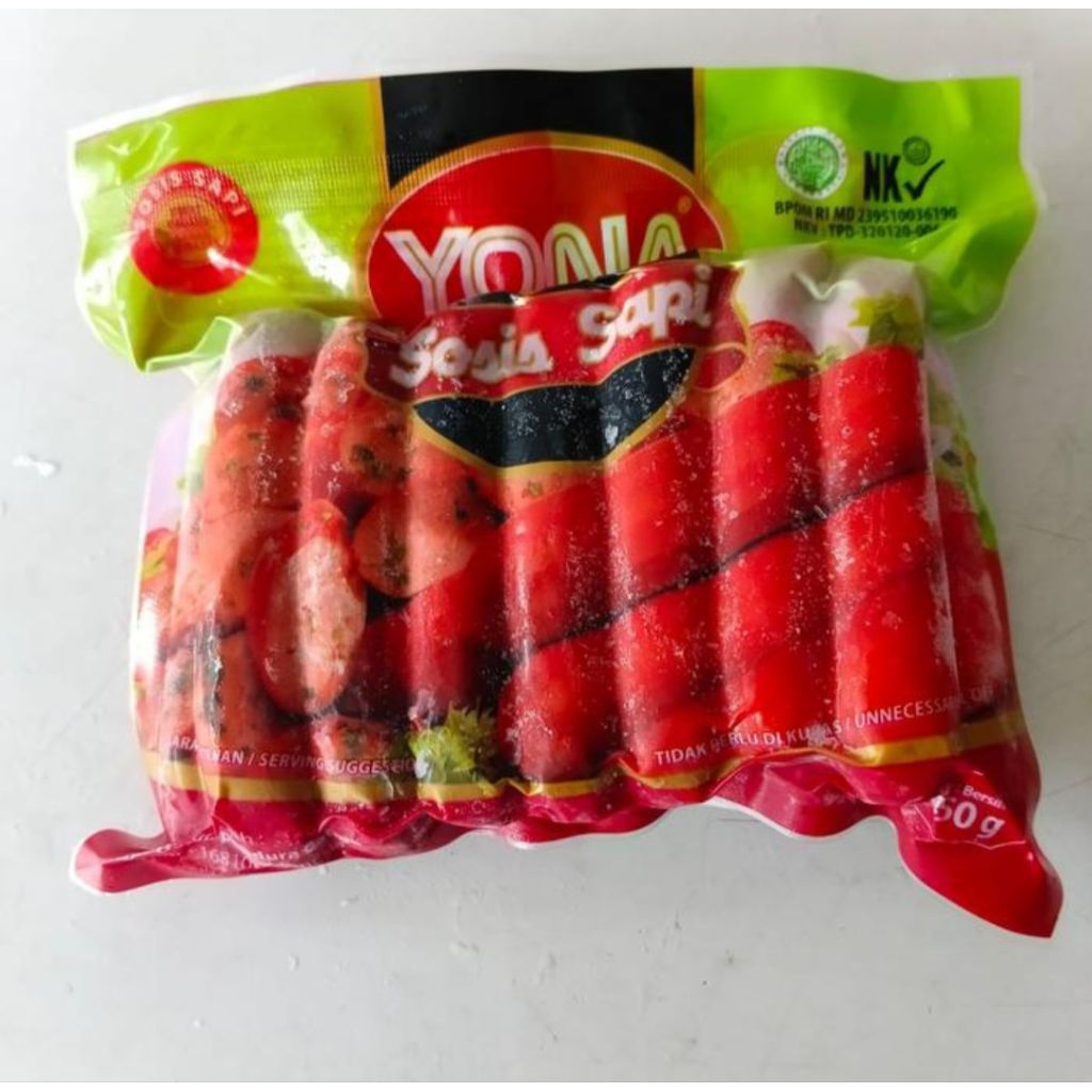 

Yona Sosis beef merah 15pcs