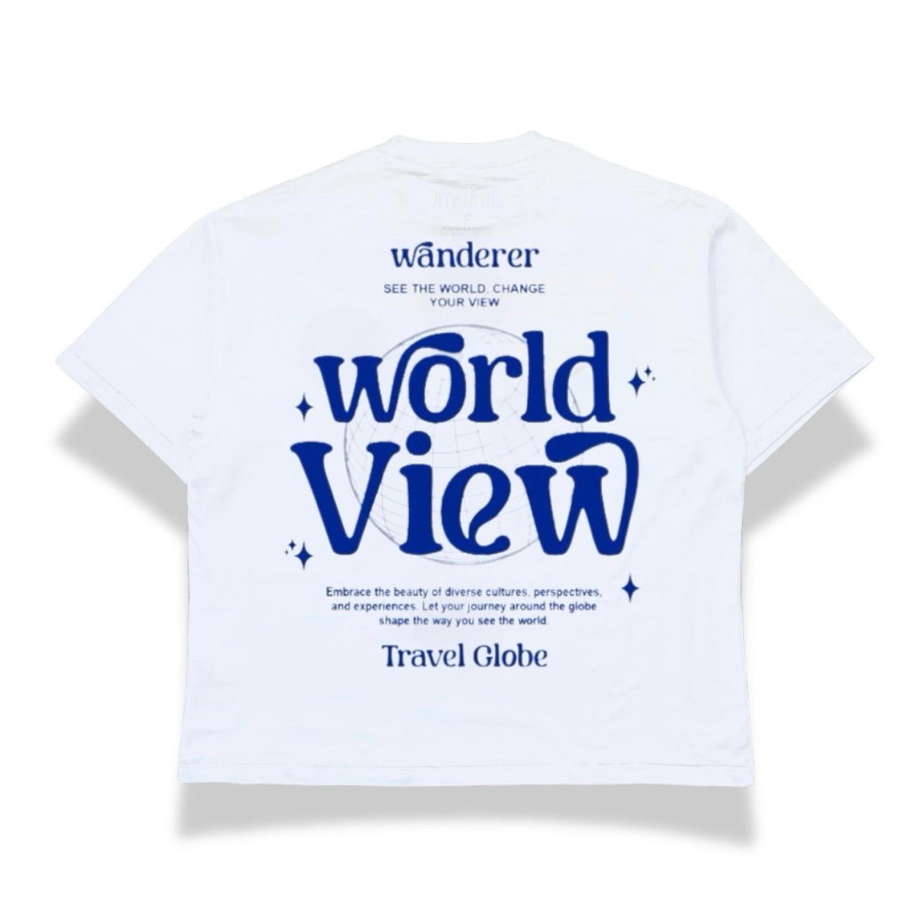 Kaos Boxy Cut Oversize Unisex Combed 20s Word White - Zothentic