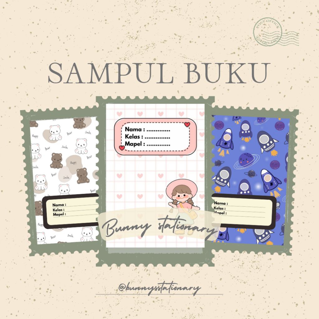 

Sampul Buku Custom / Sampul Buku Aesthetic / Sampul Buku