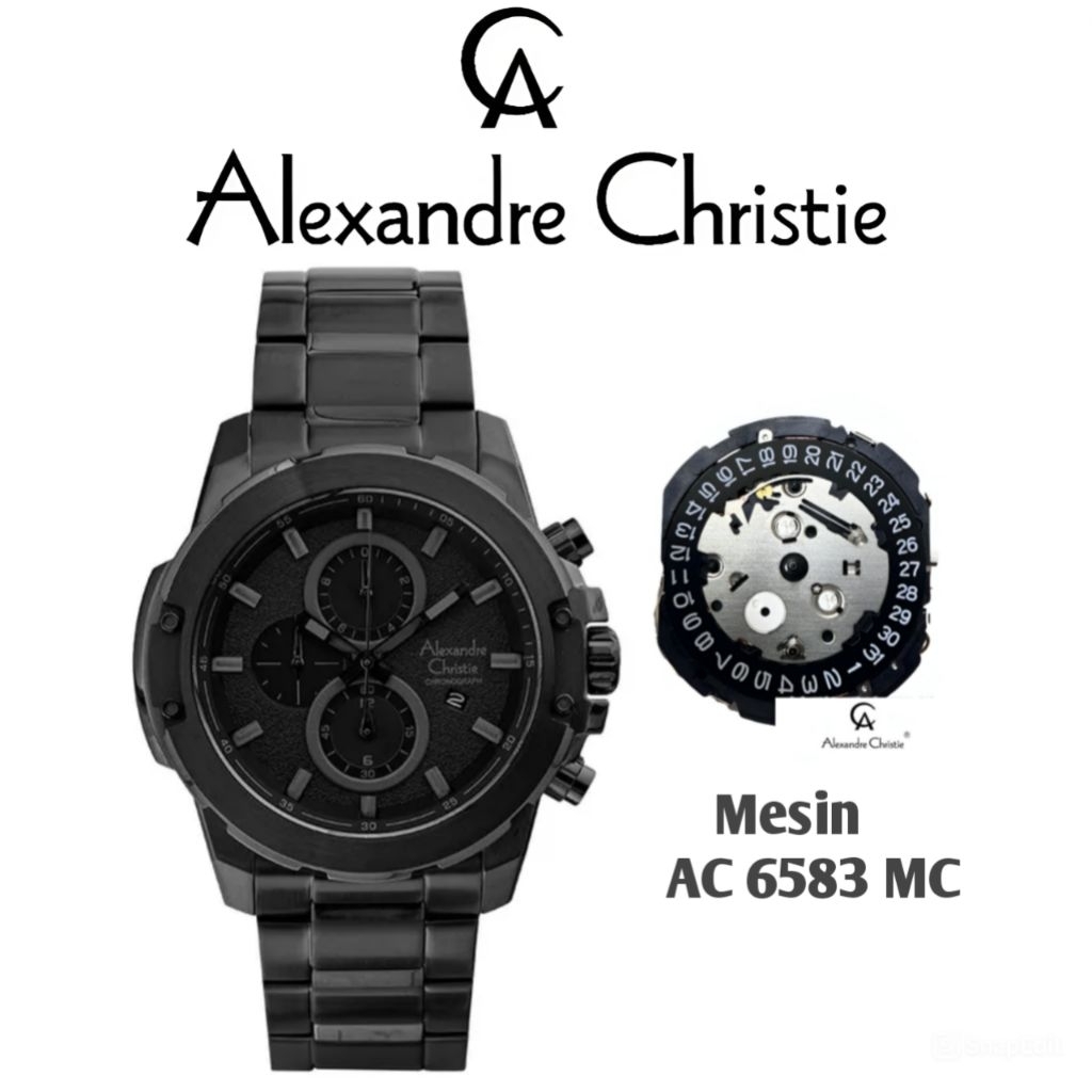 Mesin Jam Tangan Alexandre Christie Type AC 6583 MC