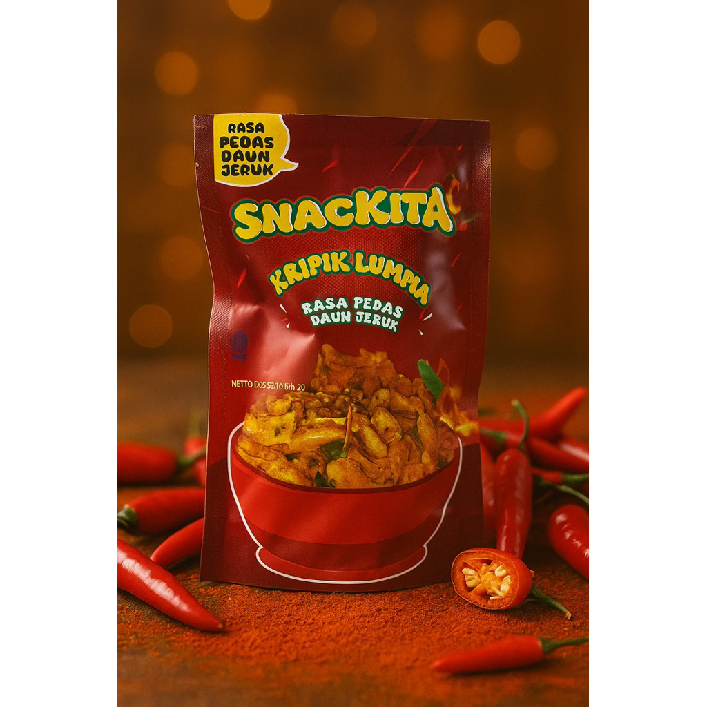 

Kripik Limpia Pedas Snackita Kripik Premium
