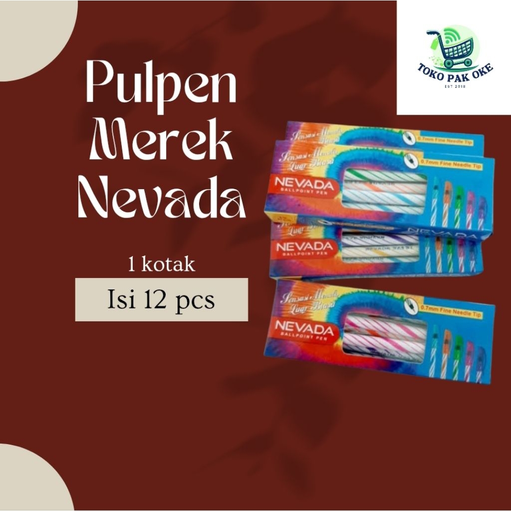 

Pulpen Nevada Seri St 923, 1 Pack Isi 12 pcs pulpen