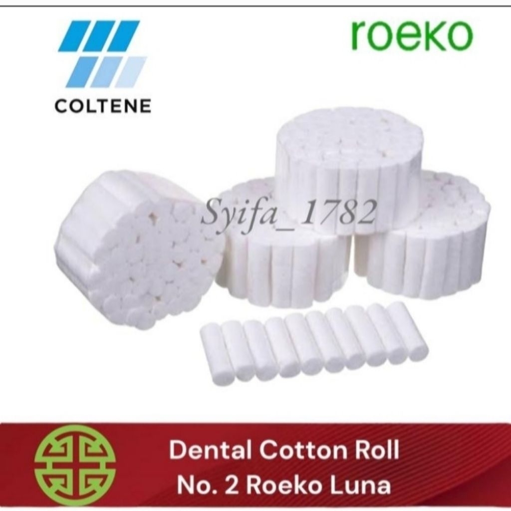 Roeko Lina Cotton Roll No 1-2  kapas roll dental gigi mulut