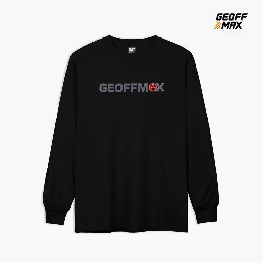 Geoff Max Tshirt Longsleeve Sedative LS 16 Black | Kaos Lengan Panjang Premium Hitam Pria Wanita Uni