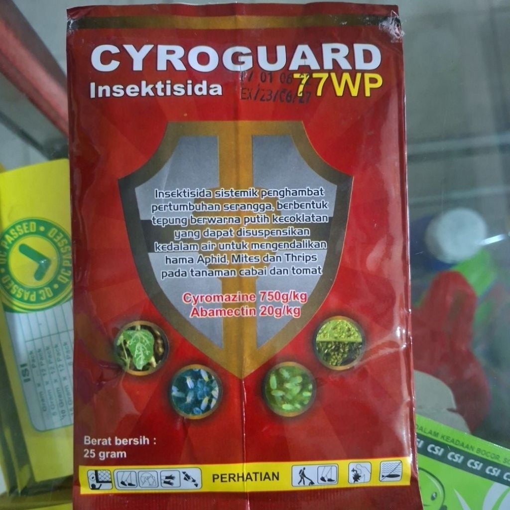 OBAT KUTU DAUN CYROGUARD 77 WP 25 GR