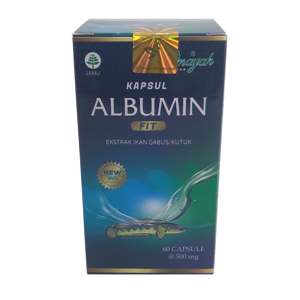 ALBUMIN FIT Kapsul Ekstrak Ikan Gabus Kutuk AlbuminFit Inayah - Exp : 2029