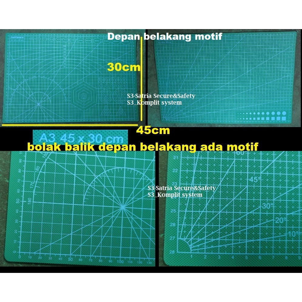 

alas karpet kerja 45x30cm A3 service komponen matras solder servis 45 x 30 cm 45cm 30cm cuting cutting mat kerajian meja tidak tergores pisau cutter cuter menguting laptop kerja online pack packing Potong kardus gulung olah adonan kue telonan tatakan
