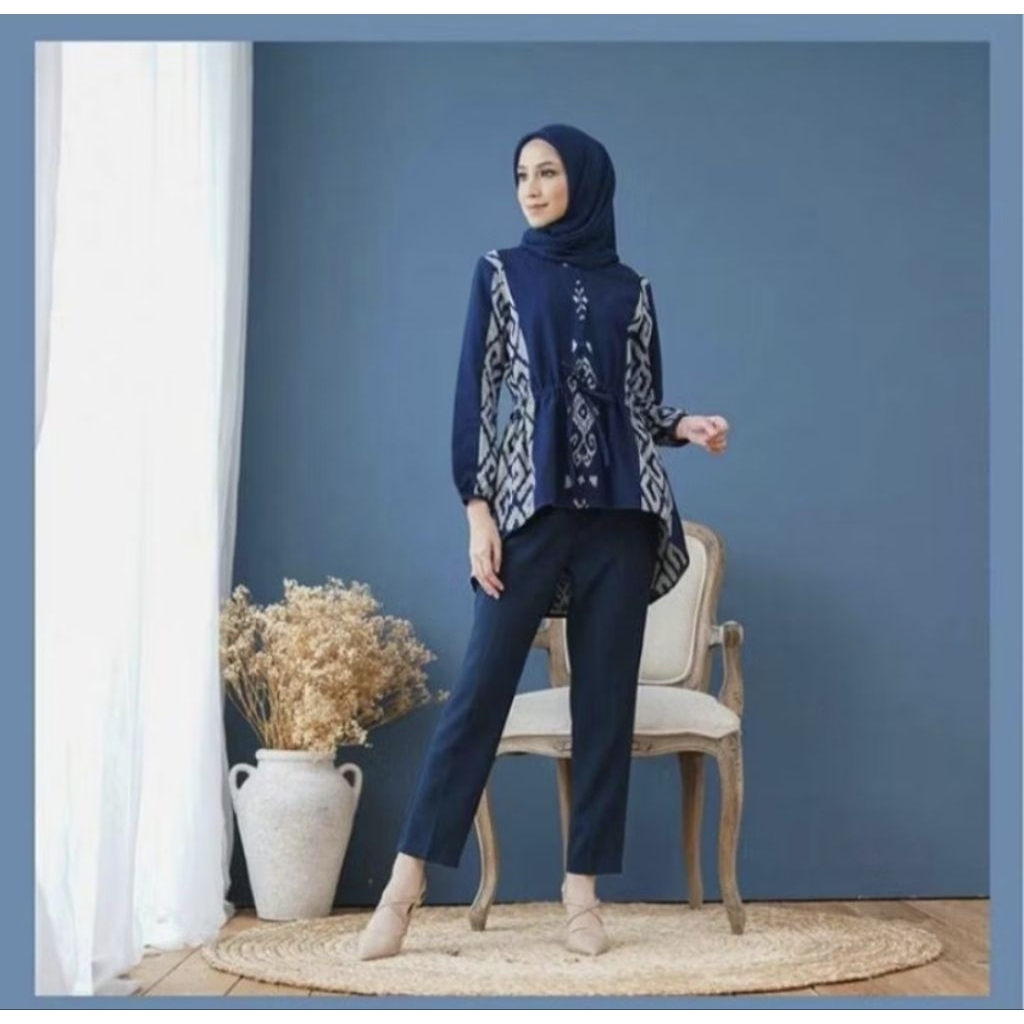 [Promo Murah] Set Couple Tenun Antik Ntt Toraja / Couple Tenun Lengan Panjang / Baju Couple Set Tenu