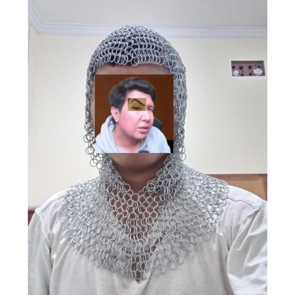 Ready Stock Termurah Chainmail Coif zirah kupluk baju besi