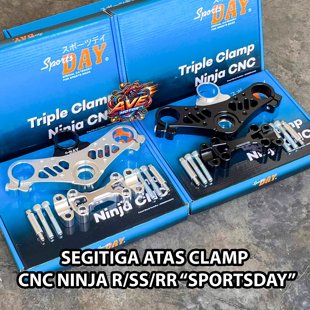 TRIPLE CLAMP SEGITIGA ATAS NINJA CNC SET RAISER SEGITIGA STANG T ATAS CNC NINJA R SS RR