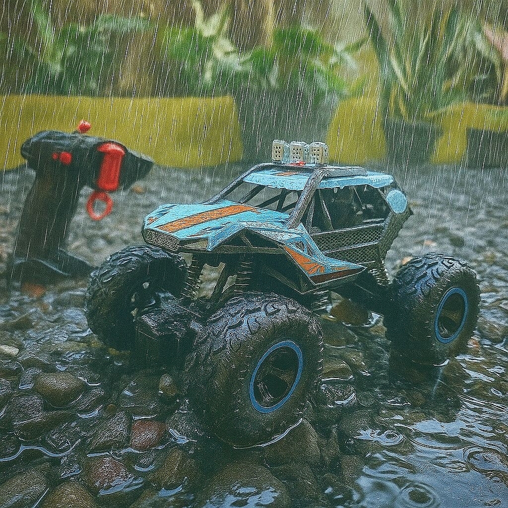 (Anti Air) Mobil rc offroad 2wd Waterproof Charger Led_ mainan mobil remote control anti air bisa di