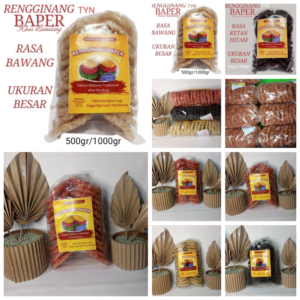 

RENGGINANG BAPER MENTAH BESAR ISI BANYAK RASA BAWANG TIDAK PERLU DI JEMUR