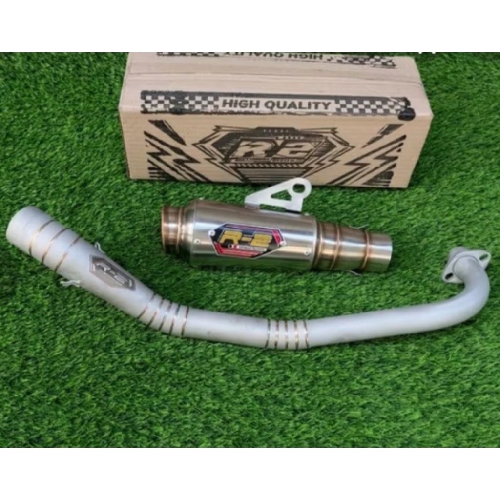 ( COD) knalpot kompetisi race drag bike 130cc-200cc leher sanbalsting Jupiter, mx, vega, smash, shog