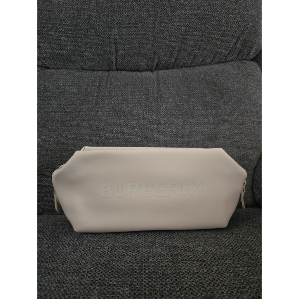 Vipgift Original Burberry Toiletry Bag Pouch Beige