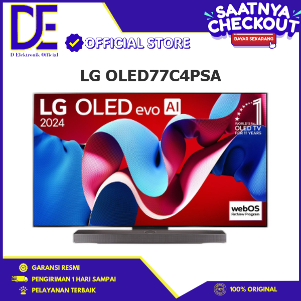 LG OLED77C4PSA SMART TV 77 INCH 4K UHD OLED EVO OLED77C4PSA OLED77 OLED7 C4PSA