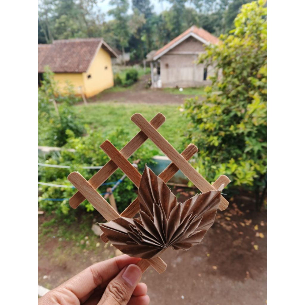 Kerajinan Tangan Hiasan Dinding Handmade – Daun Kering Estetik Ala Vintage Natural