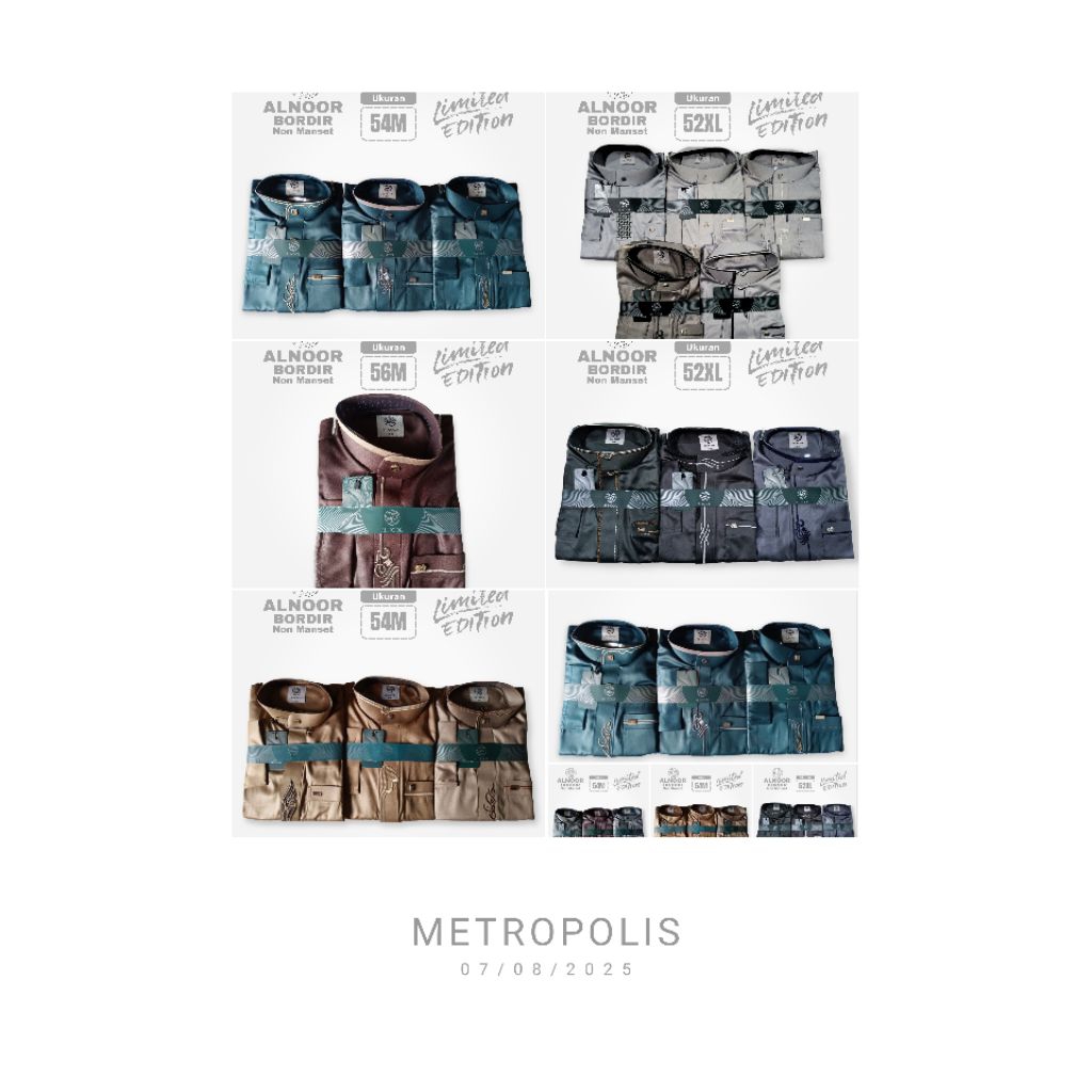 Jubah Al Noor Non Manset