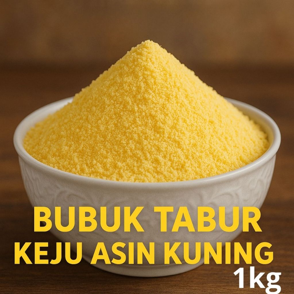 

Keju Asin Kuning 1Kg Kiloan Bumbu Tabur Keju Asli Rasa Gurih Lezat Premium