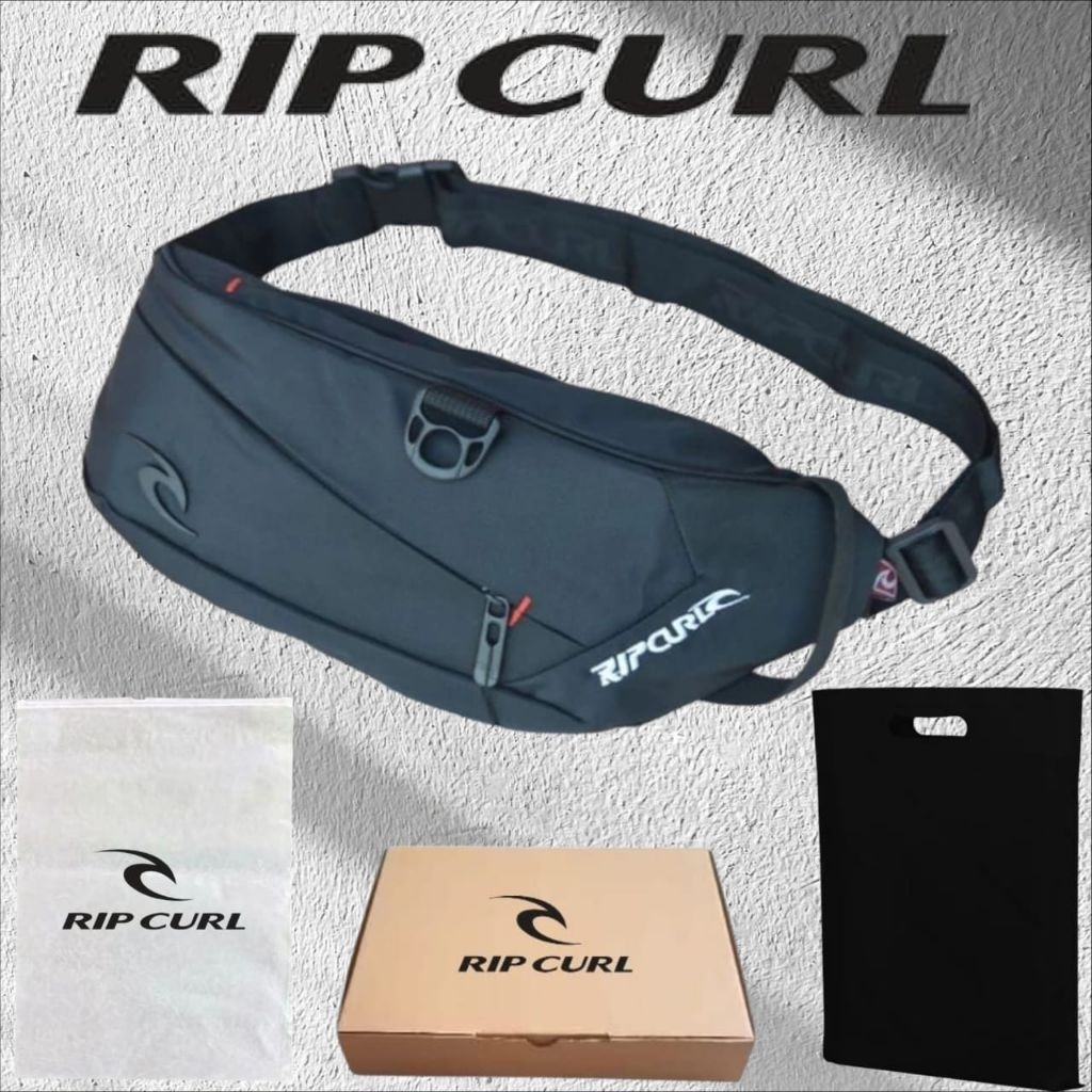 TAS RIPCURL TAS SELEMPANG RIPCURL WAISTBAG RIPCURL LOGO BESI