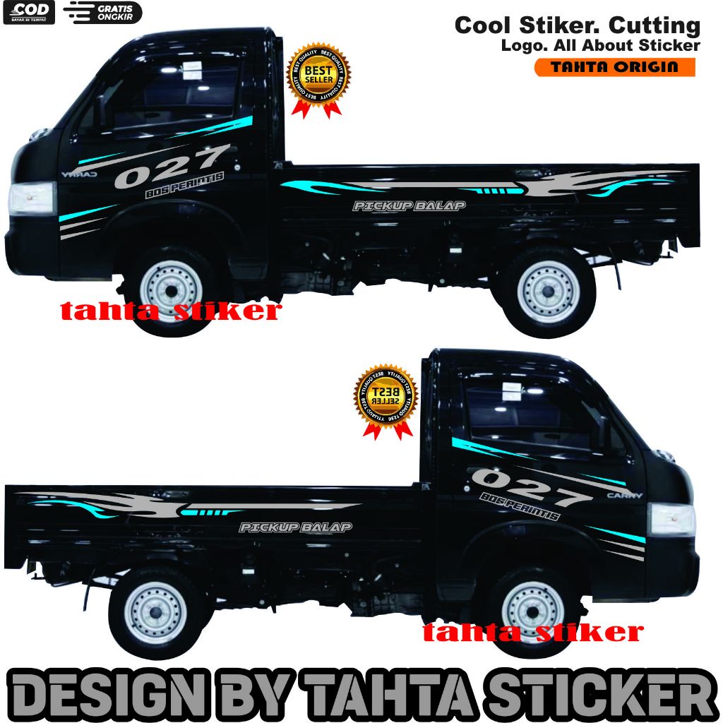 NEW Sticker mobil pickup carry stiker sticker mobil pick up suzuki new carry