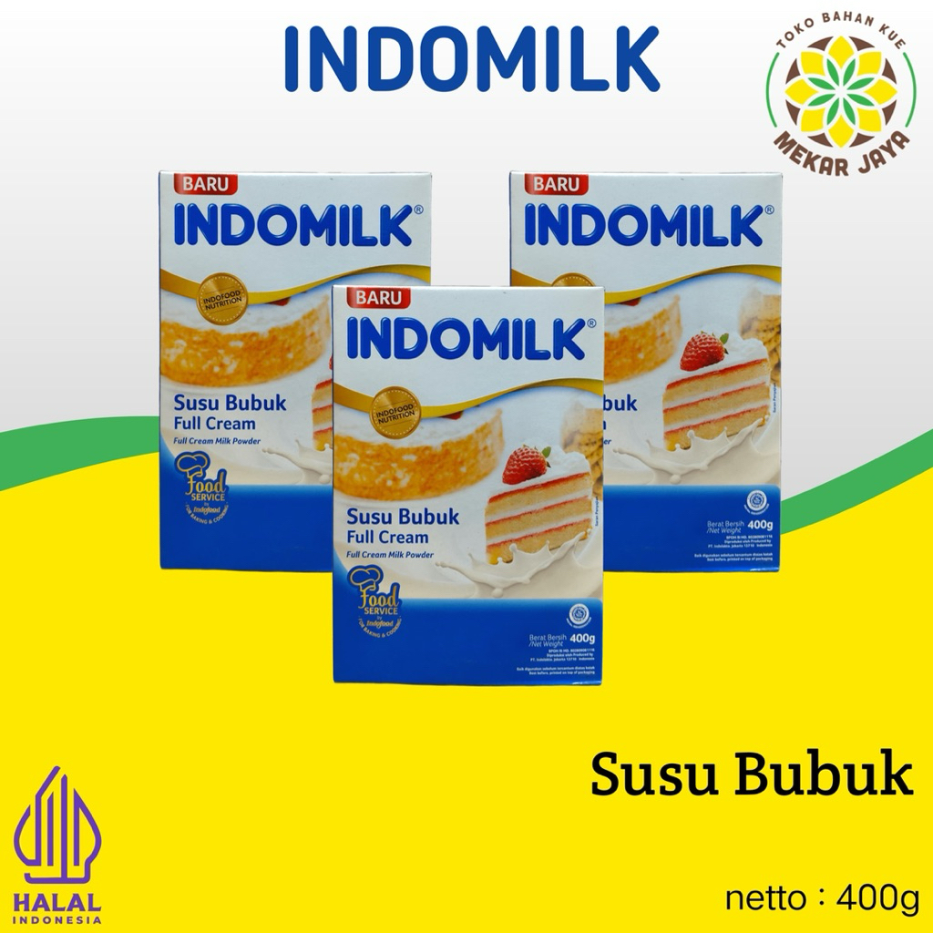 

Susu bubuk indomilk 400Gram