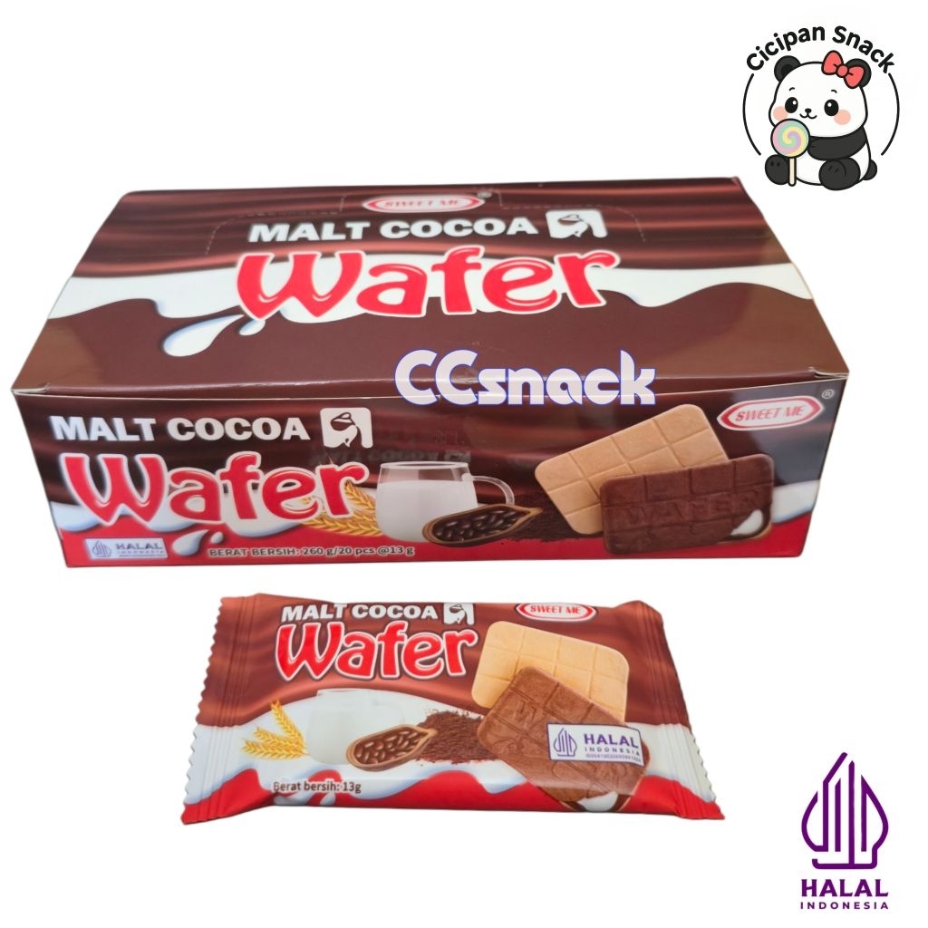 

SWEET ME MALT COCOA WAFER BOX ISI 20