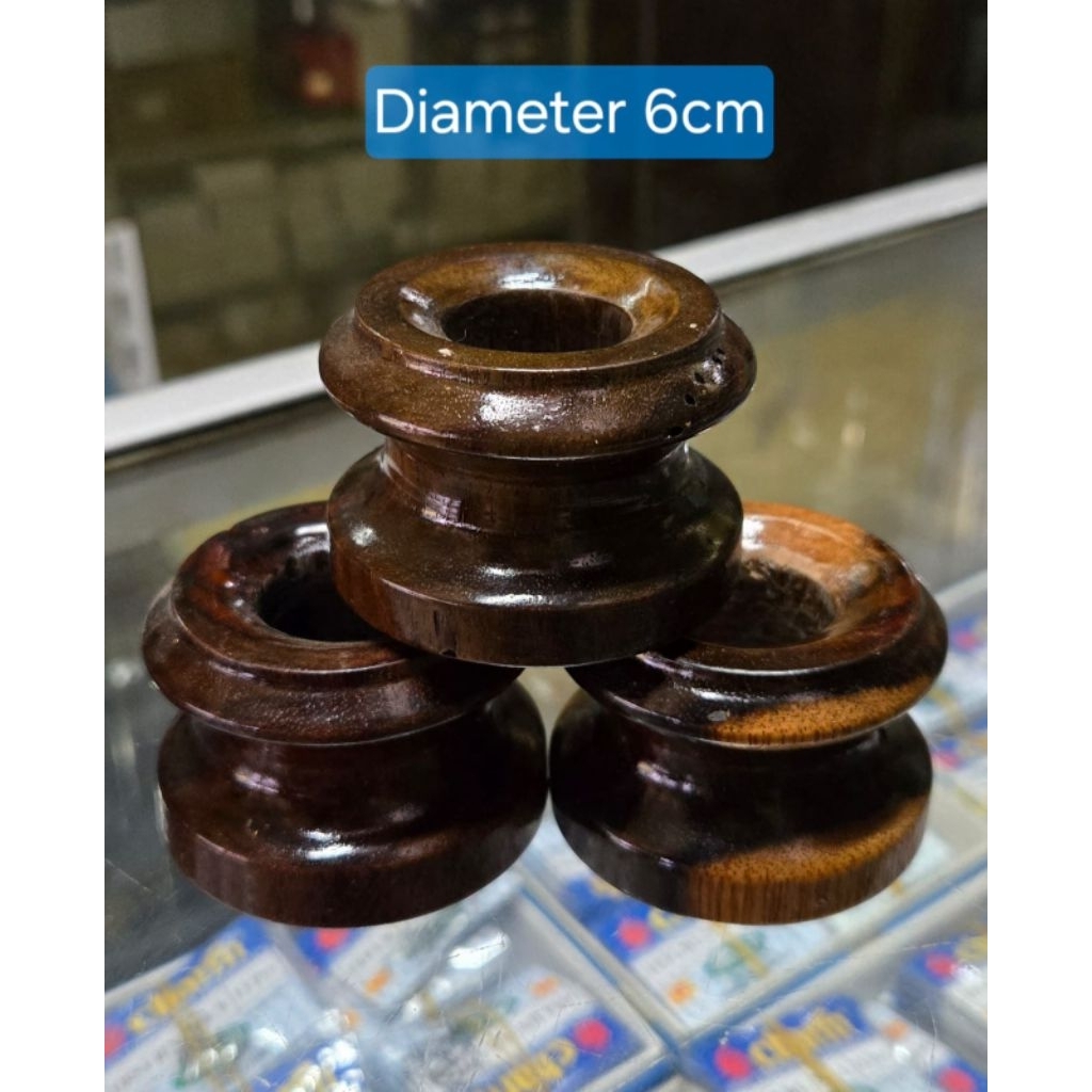 Golong pancing kayu sonokeling diameter 6cm/golong pancing