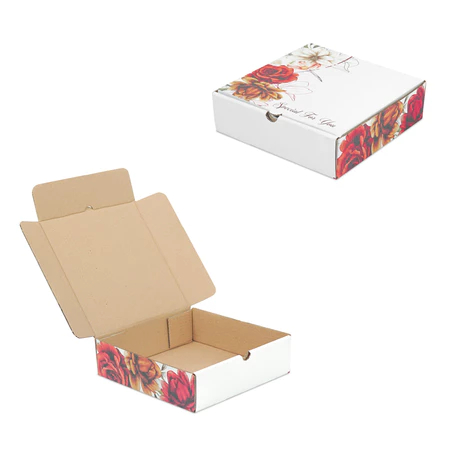 

(5pcs) Box Hampers Kemasan Kado Hadiah Souvenir Dus Snack 24x24x7cm Motif Special FY Rose
