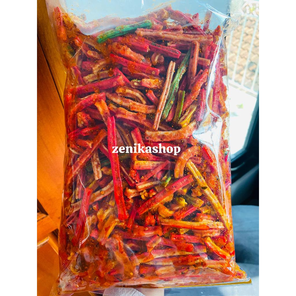 

seblak kerupuk jaat beton/seblak beton 1kg pedas daun jeruk