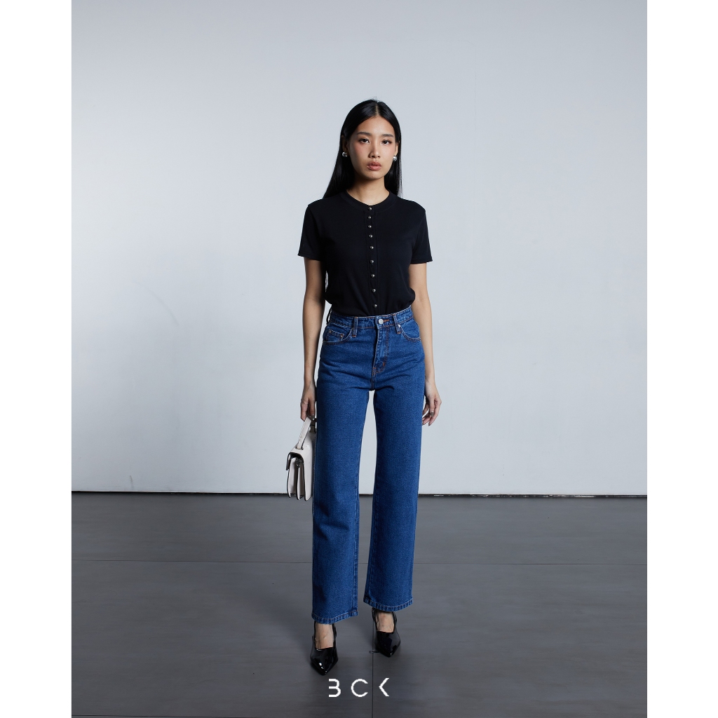 BCK - Celana Highwaist Loose Jeans Misel