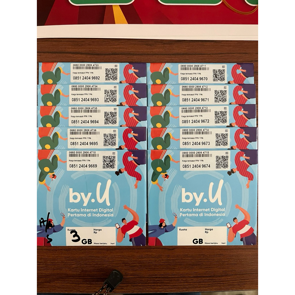 kartu paket byu 3GB masa tunggu 1 tahun