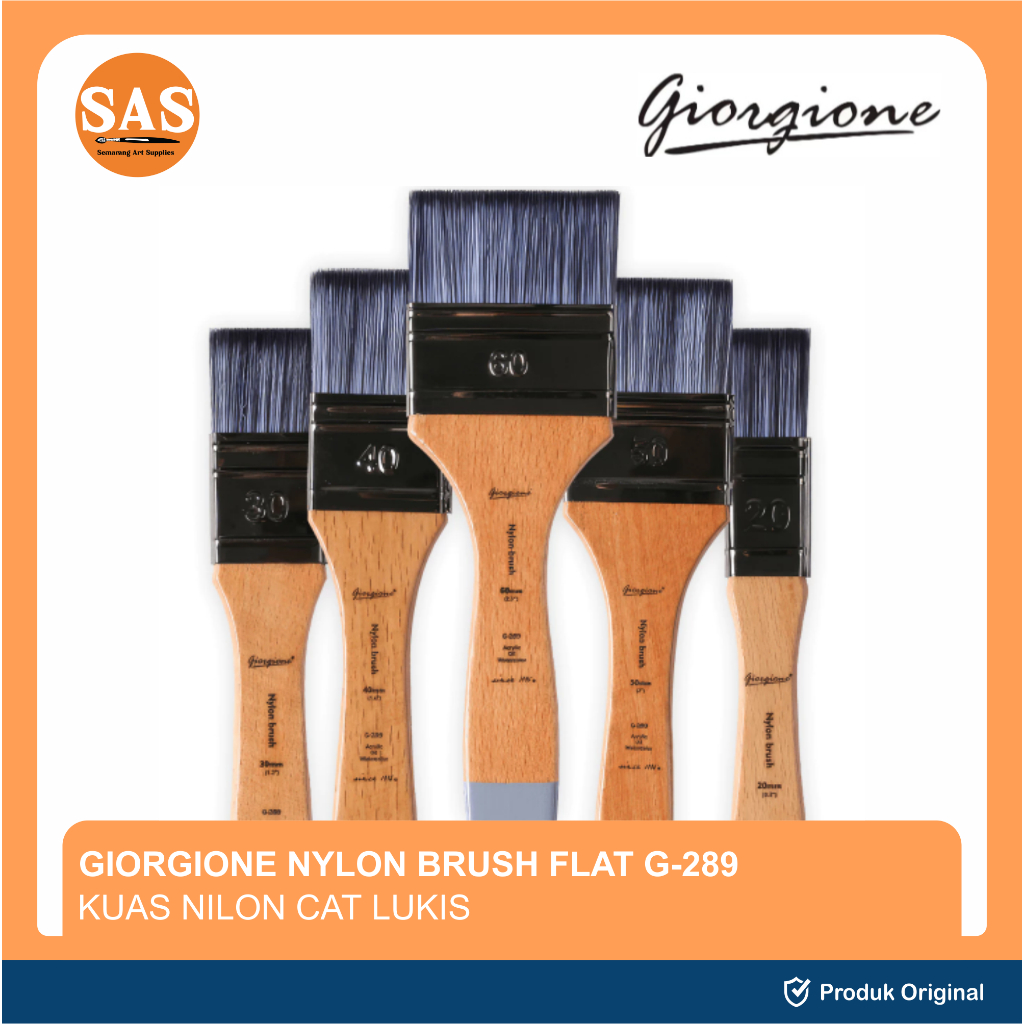 

Giorgione - Nylon Brush Flat G-289 - Kuas Lukis - SAS