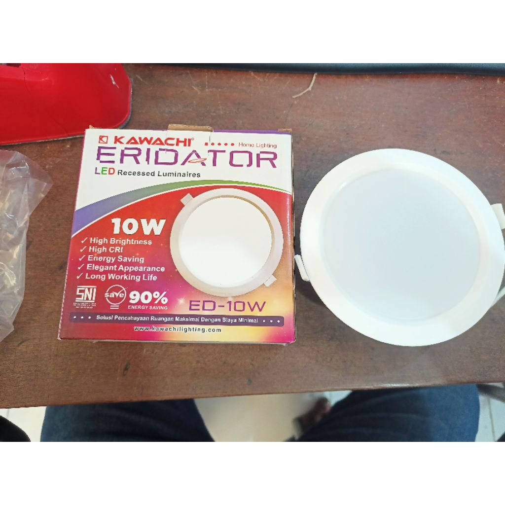 Panel LED Inbow 10W Bulat Putih Eridator Lampu led panel untuk plafon gypsum slim bentuk tipis bulat