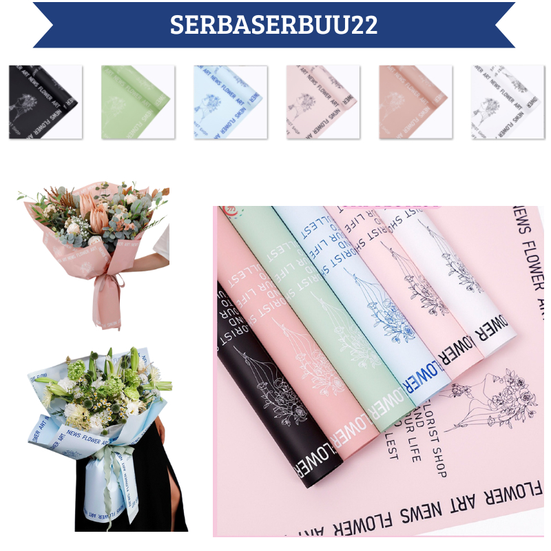 

20 LEMBAR Kertas Buket Bunga Wisuda Anniversary Romantis Gift Cellophane News Flower Wrapping Paper KB112