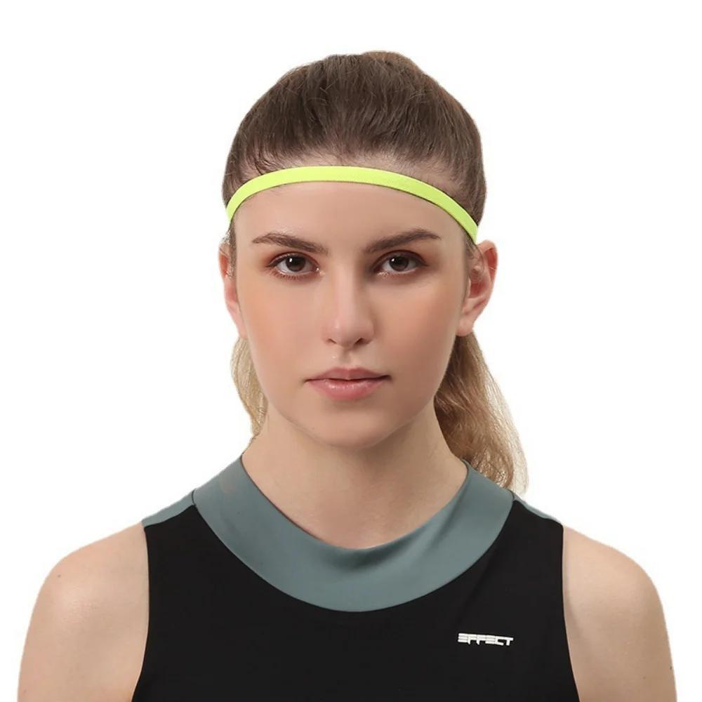 Headband Sport Karet Mini Bando Pengikat Kepala Pria Wanita Olahraga Lari Jogging Running Anti Slip 