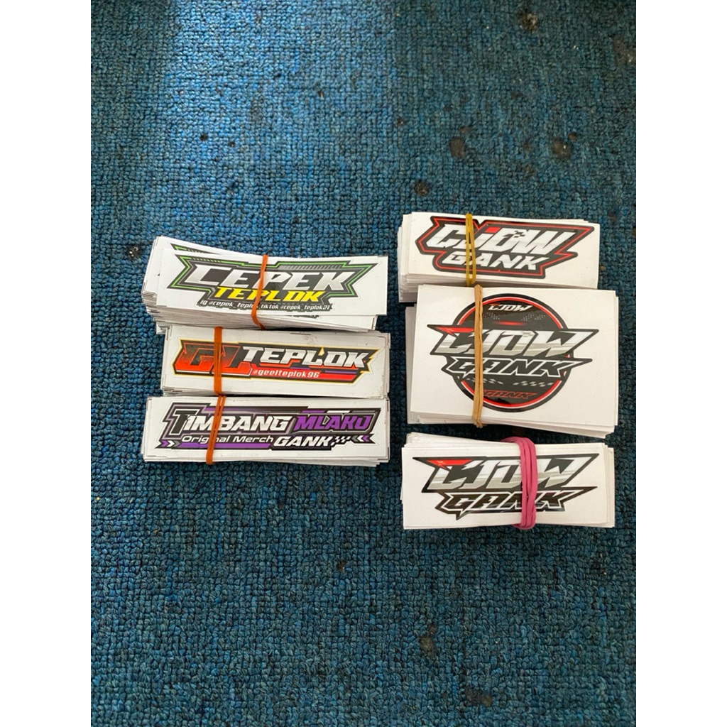 

STIKER PAKET LENGKAP CJDW GANK.1 PAKET isi 6pcs.
