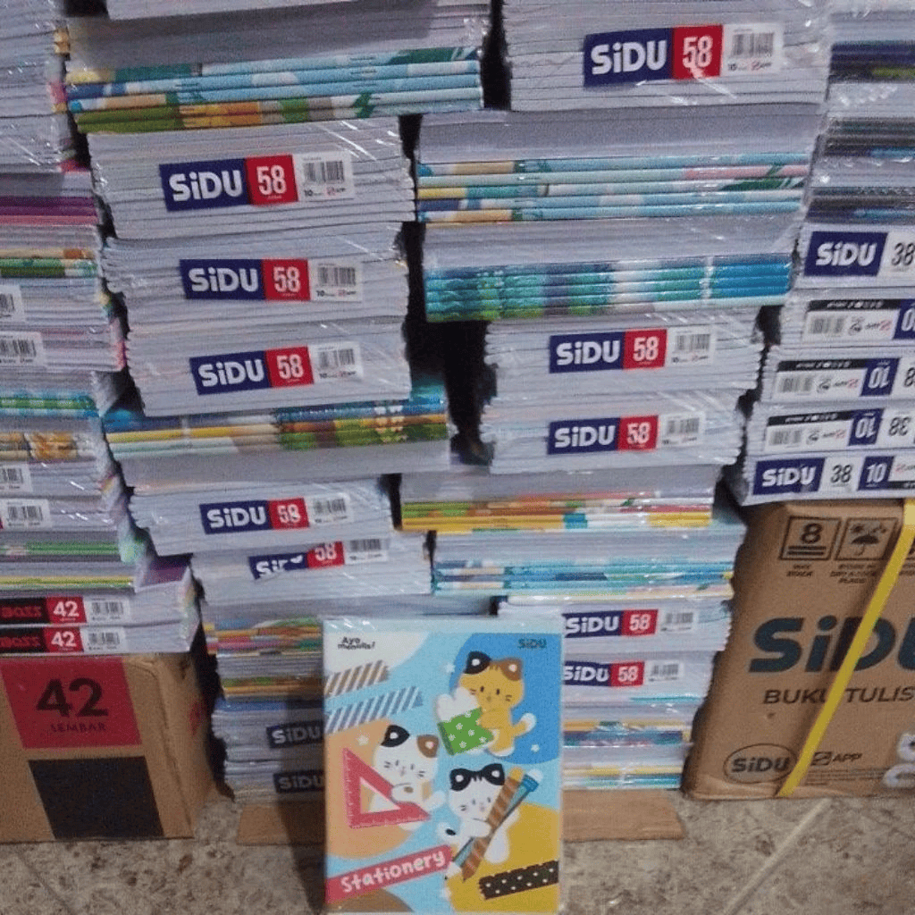 

SIDU BUKU TULIS SINAR DUNIA ISI 58 LEMBAR (1 PACK ISI 10 PC)