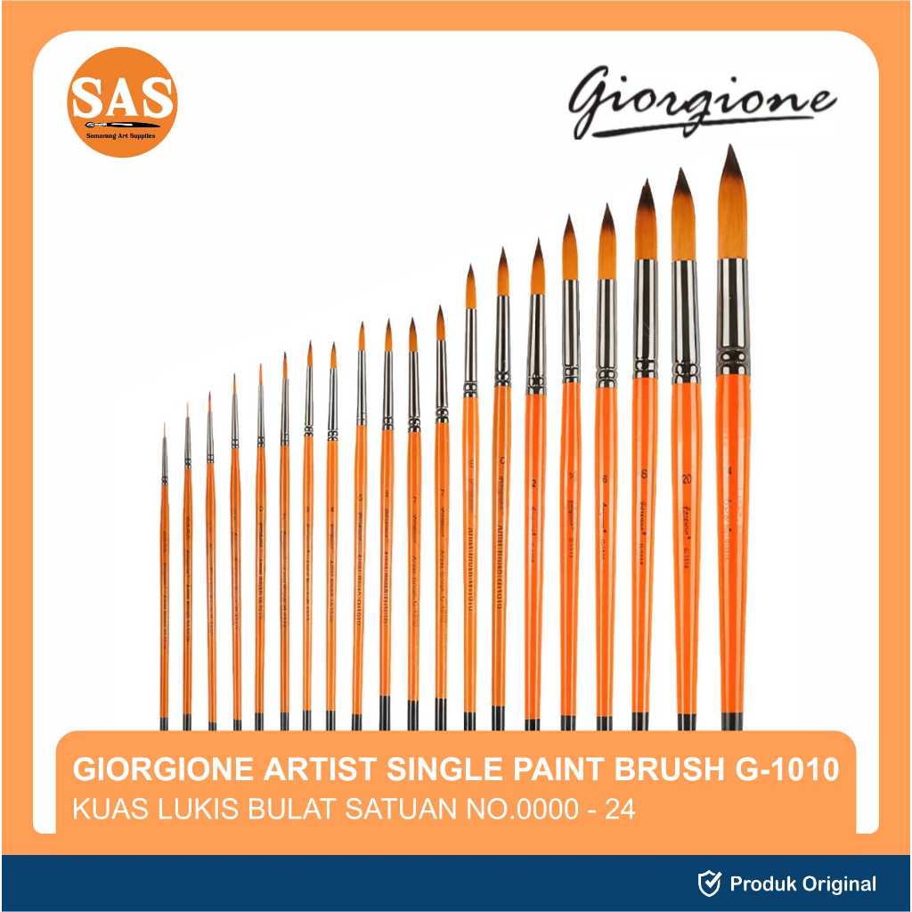 

Giorgione - Artist Brush G-1010 Round - Kuas Lukis - SAS